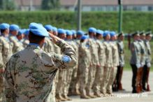 Slvnostn rozlka rotujcej jednotky UNFICYP v Nitre